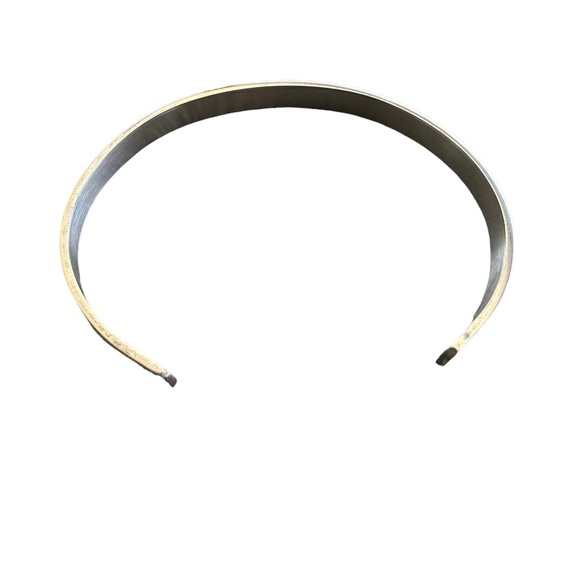 Silver Cuff Style Stackable Bangle Bracelet - Picture 6 of 8